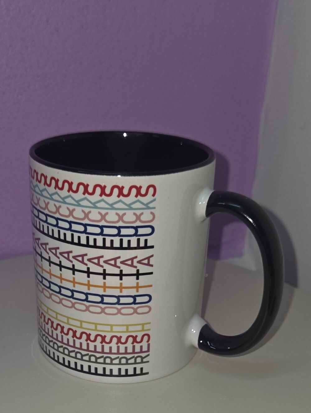 Colorful Language Ceramic Coffee Mug ( Rotate Phone To Read The Mug)